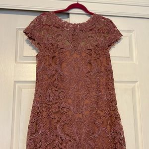 Beautiful Tadashi Shoji dress dusty pink size 16